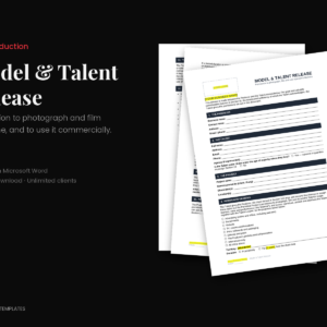 Model & Talent Release