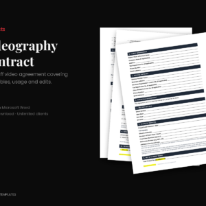 Videography Contract