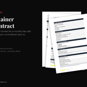 Retainer Contract