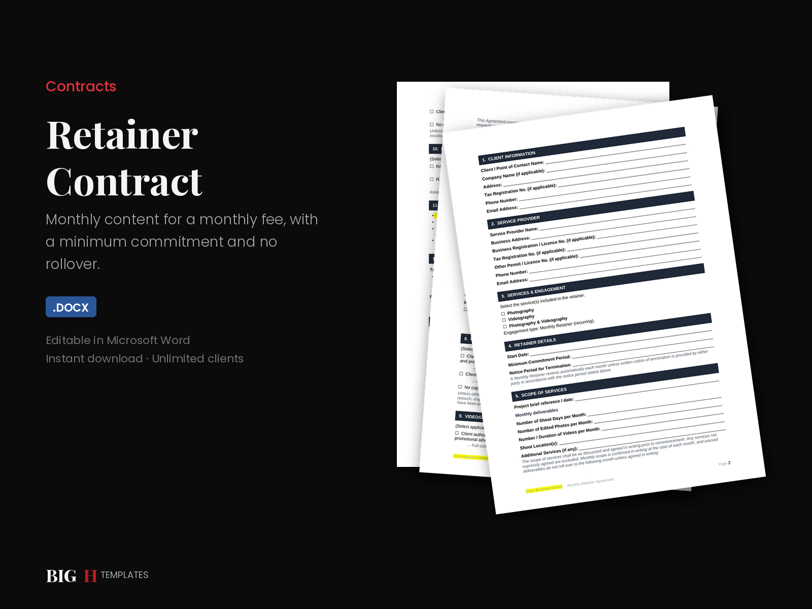 Retainer Contract