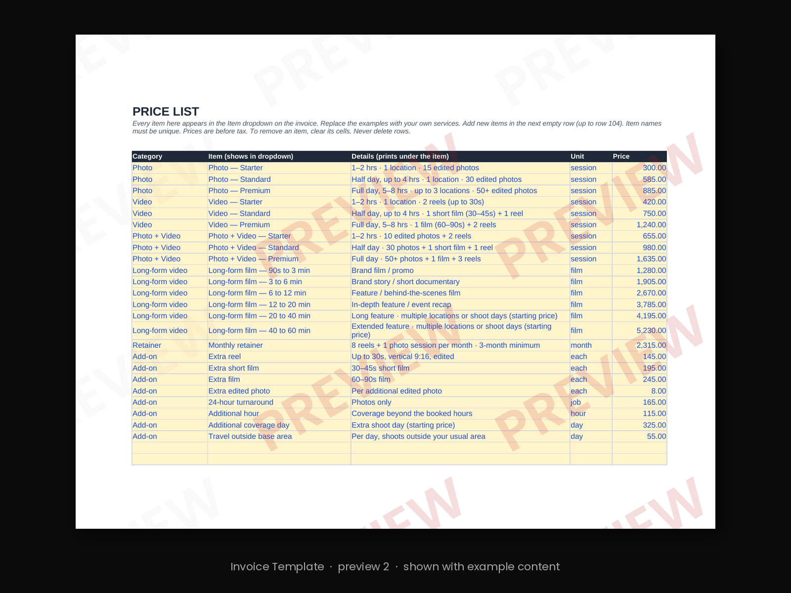 Invoice Template - Image 3
