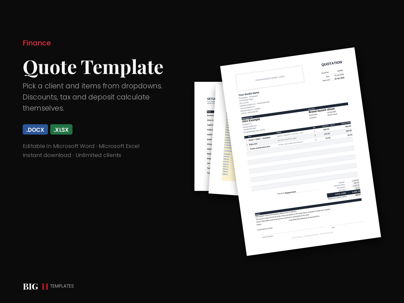 Quote Template preview